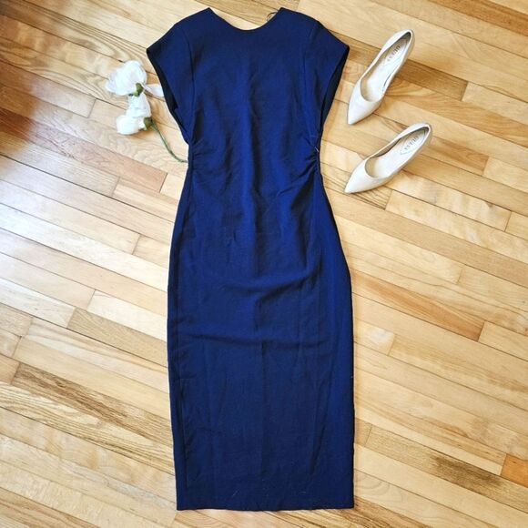 NWOT Zara Blue Formal Fitting Dress - Picture 1 of 8